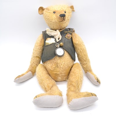 Lot 139 - Teddy Bears of Witney artist teddy bear, 'Pappi Pinkerton' by Ingrid Norgaard Schmid