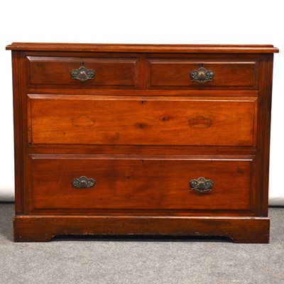 Lot 637 - Victorian walnut chest of drawers