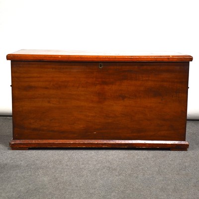 Lot 394 - Large mahogany blanket box