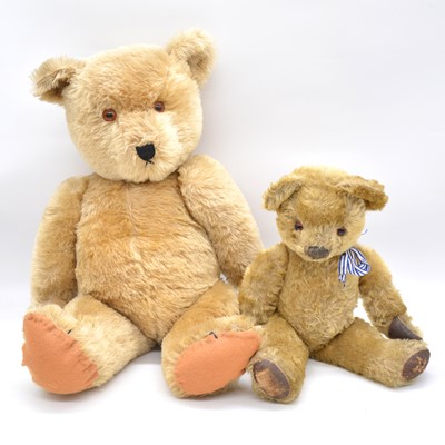 Lot 68 - Two vintage mid-century teddy bears.