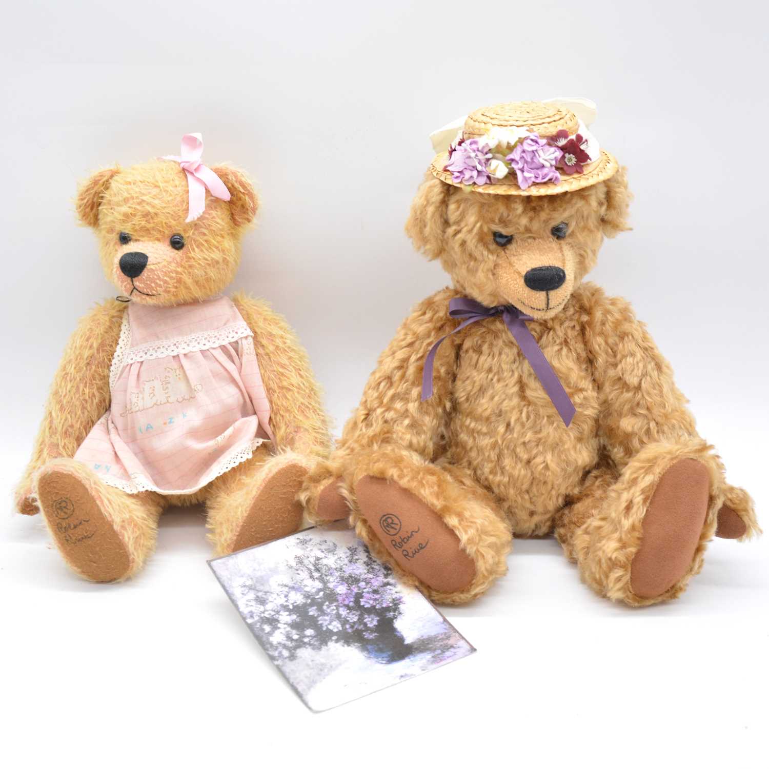 Lot 93 - Two Robin Rive teddy bears 'Jenna' and 'Madame Monet'