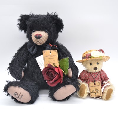 Lot 64 - Two Robin Rive teddy bears 'Isabella' and 'Pavarotti'