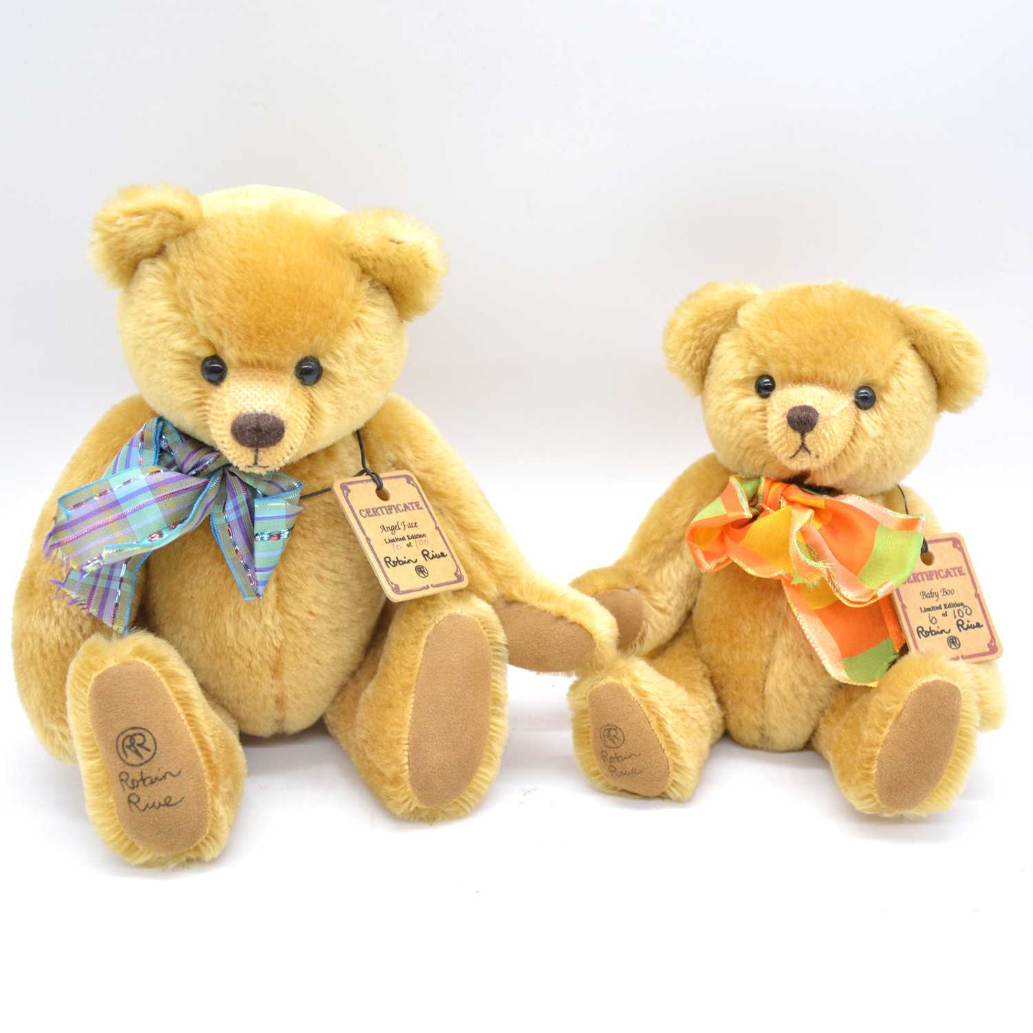 Lot 94 - Two Robin Rive teddy bears 'Baby Boo' and