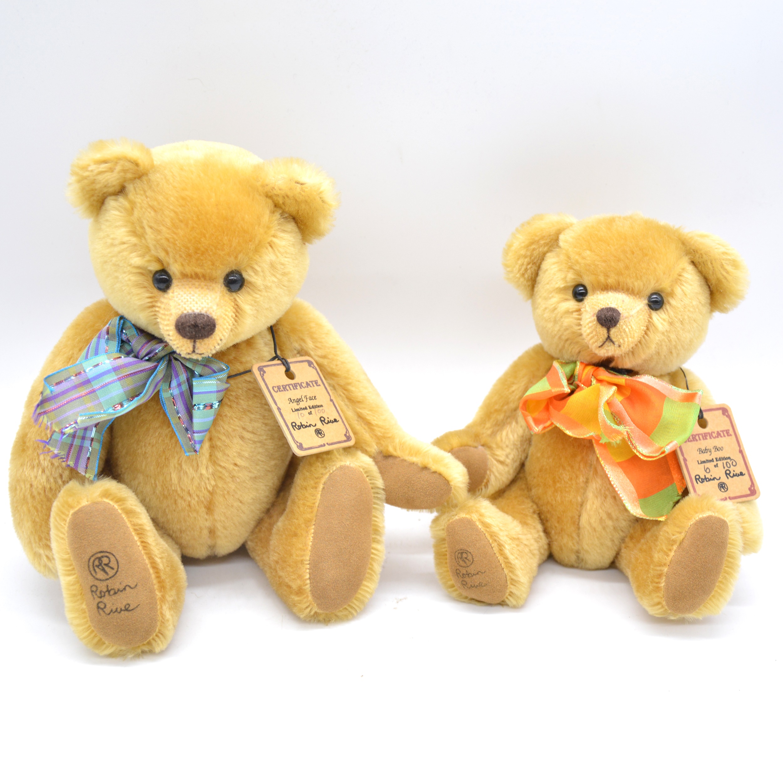 Lot 94 - Two Robin Rive teddy bears 'Baby Boo' and