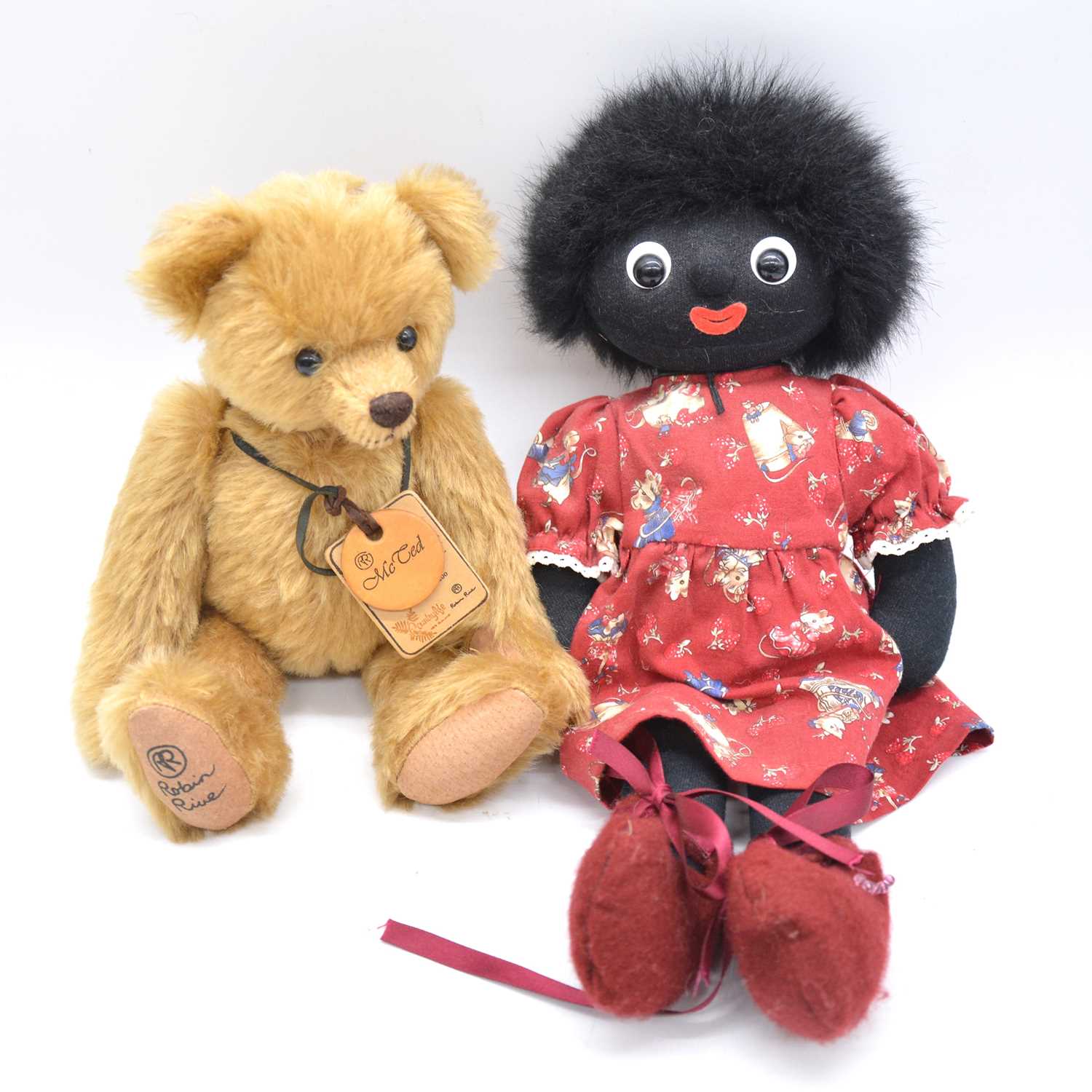 Lot 121 - Two Robin Rive teddy bears 'McTed' and