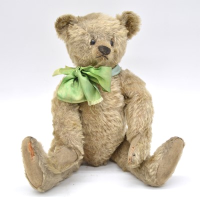 Lot 2 - Steiff teddy bear, c1905, black button eyes, blank button to ear