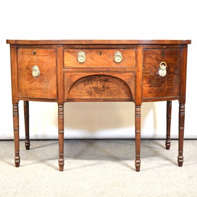 Lot 410 - George III mahogany small sideboard