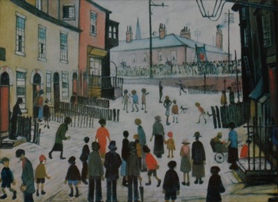 Lot 573 - Four prints after Lowry