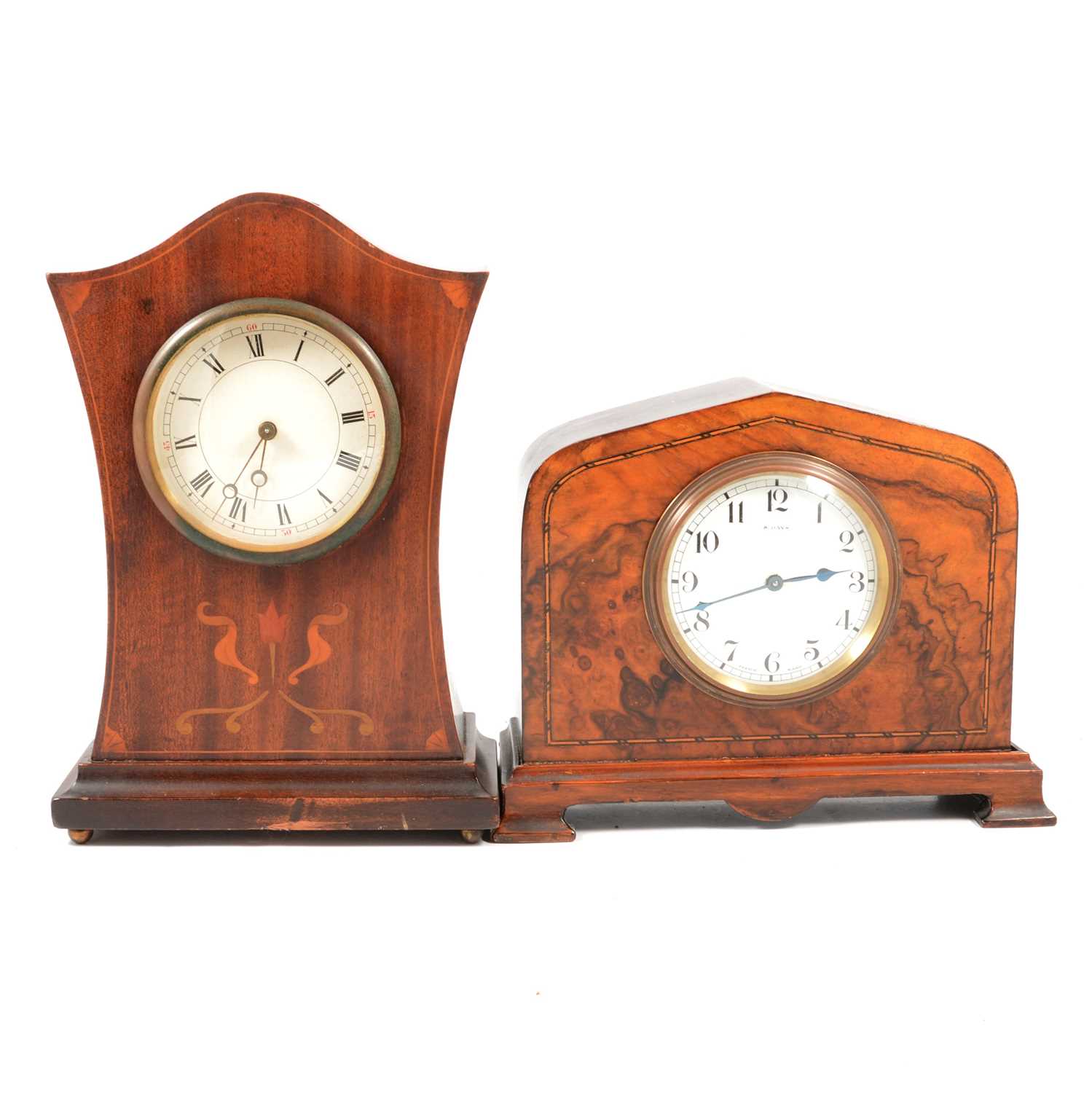 Lot 109 - Two Edwardian mantel clocks.