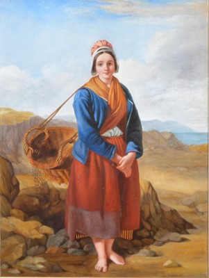 Lot 487 - Scottish School, Fisher girl