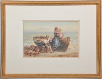 Lot 529 - James Drummond, Fisherman's children, a pair