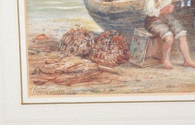 Lot 529 - James Drummond, Fisherman's children, a pair