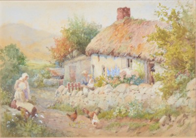 Lot 349 - Joshua Fisher, Country cottages, a pair