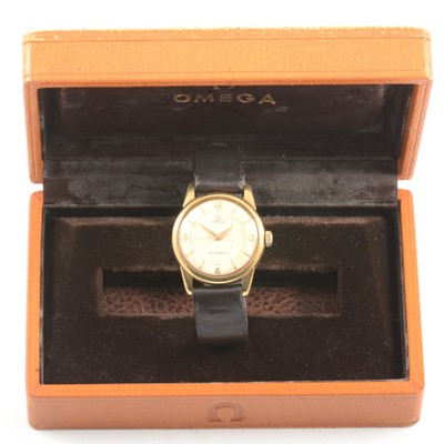 Lot 340 - Omega - a gentleman's 18 carat yellow gold automatic wristwatch.