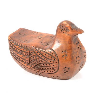 Lot 132 - Folk Art treen bird