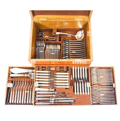 Lot 240 - A comprehensive canteen of silver-plated cutlery by Mappin & Webb.