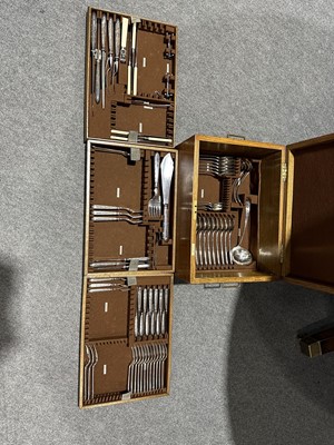 Lot 240 - A comprehensive canteen of silver-plated cutlery by Mappin & Webb.