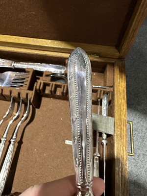 Lot 240 - A comprehensive canteen of silver-plated cutlery by Mappin & Webb.