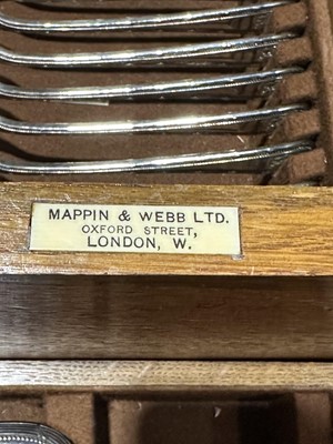 Lot 240 - A comprehensive canteen of silver-plated cutlery by Mappin & Webb.