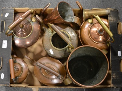Lot 213 - One box of copperware