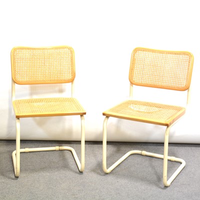 Lot 710 - Pair of Ercol chairs and a pair of cantilever chairs