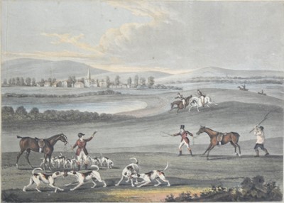 Lot 325 - After Claude Loraine Smith, set of six hunting aquatints