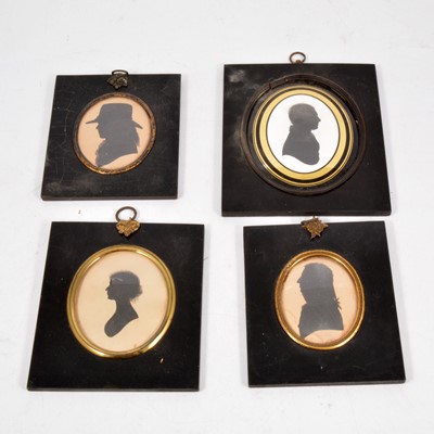 Lot 263 - Miniature silhouette portraits