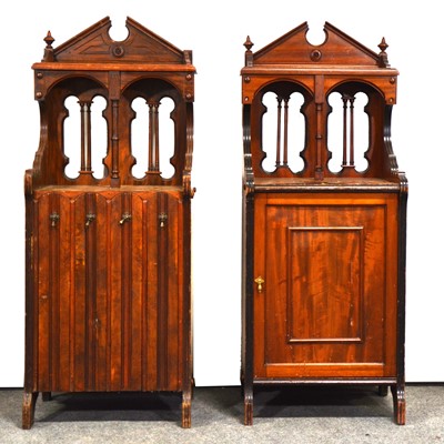 Lot 488 - Two continental music cabinets