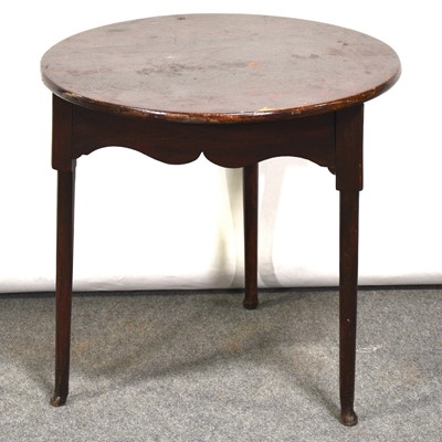 Lot 436 - Stained wood cricket table