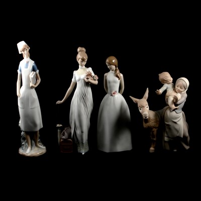 Lot 13 - Four large Lladro figures