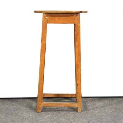 Lot 373 - Elm topped pine high stool