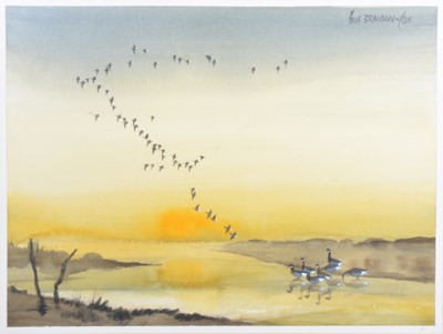 Lot 338 - Hugh Brandon-Cox, Blakeney Sunset - Brent flight