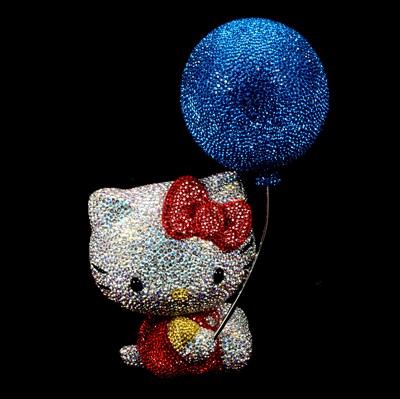 Lot 49 - Swarovski Crystal 'Hello Kitty', 40th anniversary, limited edition no.21 of 1974