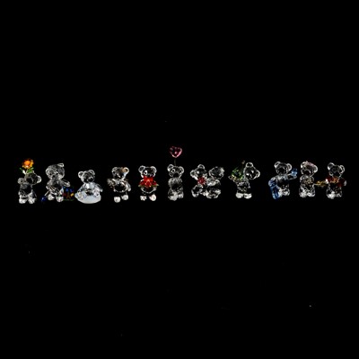 Lot 58 - Twenty-six Swarovski Crystal Teddy Bear figures.