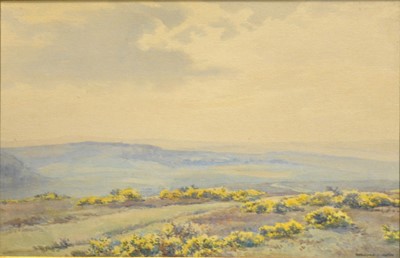 Lot 339 - Bernard C Gotch, three watercolours of Dartmoor.