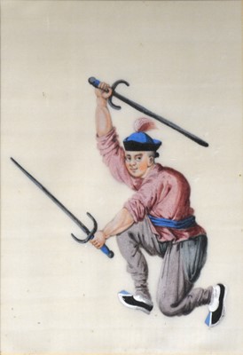 Lot 309 - Cantonese School, Swordsmen