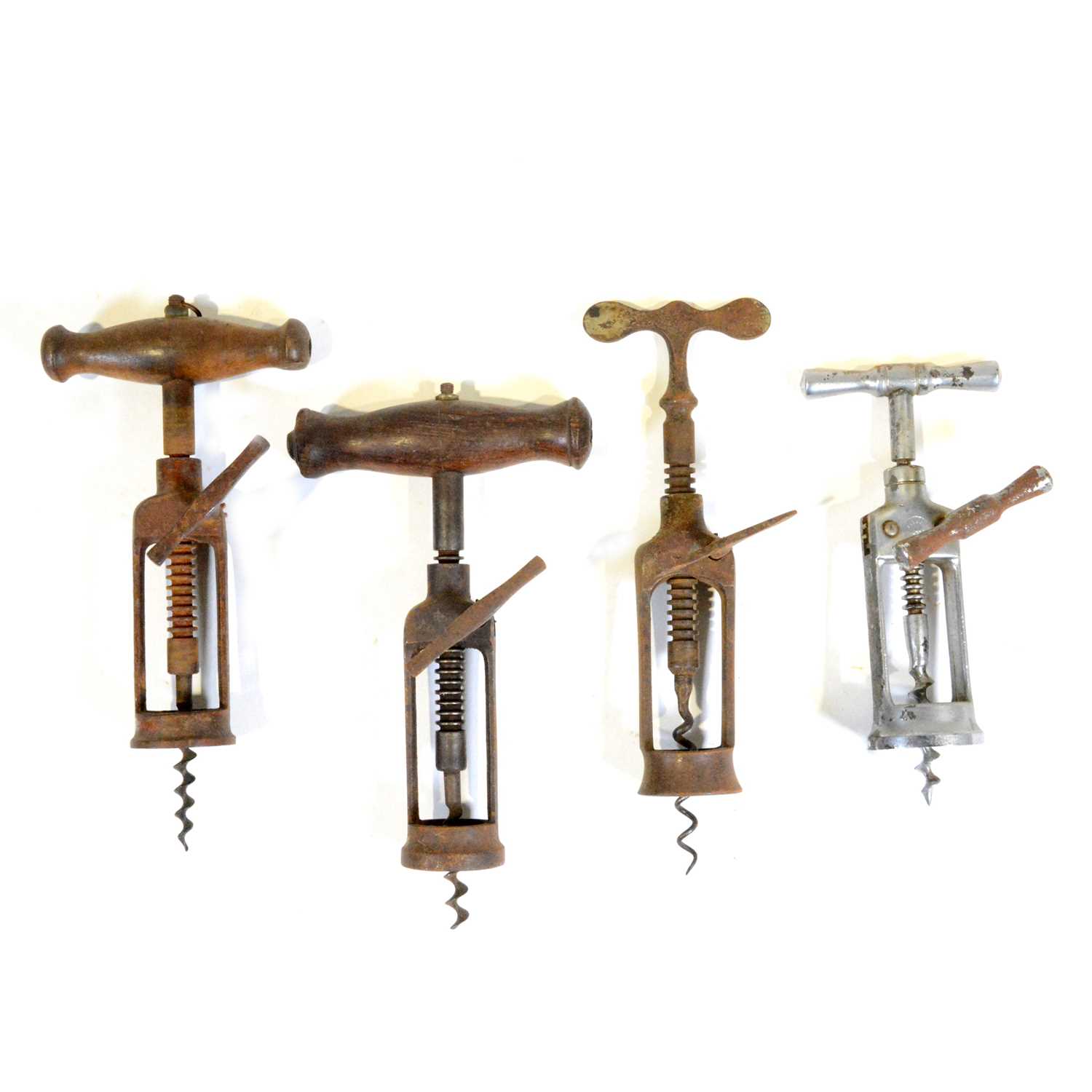 Lot 52 - Four rack and pinion corkscrews