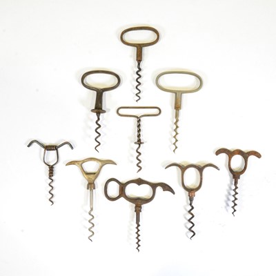 Lot 53 - Nine various corkscrews