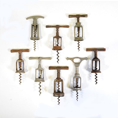 Lot 354 - Eight French corkscrews