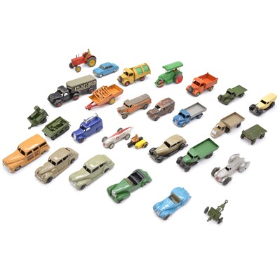 Lot 95 - One tray of Dinky and other die-cast models and vehicles.