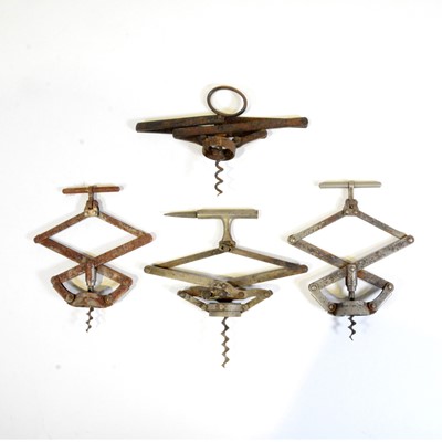 Lot 59 - Armstrong patent corkscrew and three others