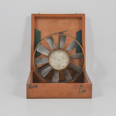 Lot 123 - Negretti & Zambra Cased Anemometer No. 7745.