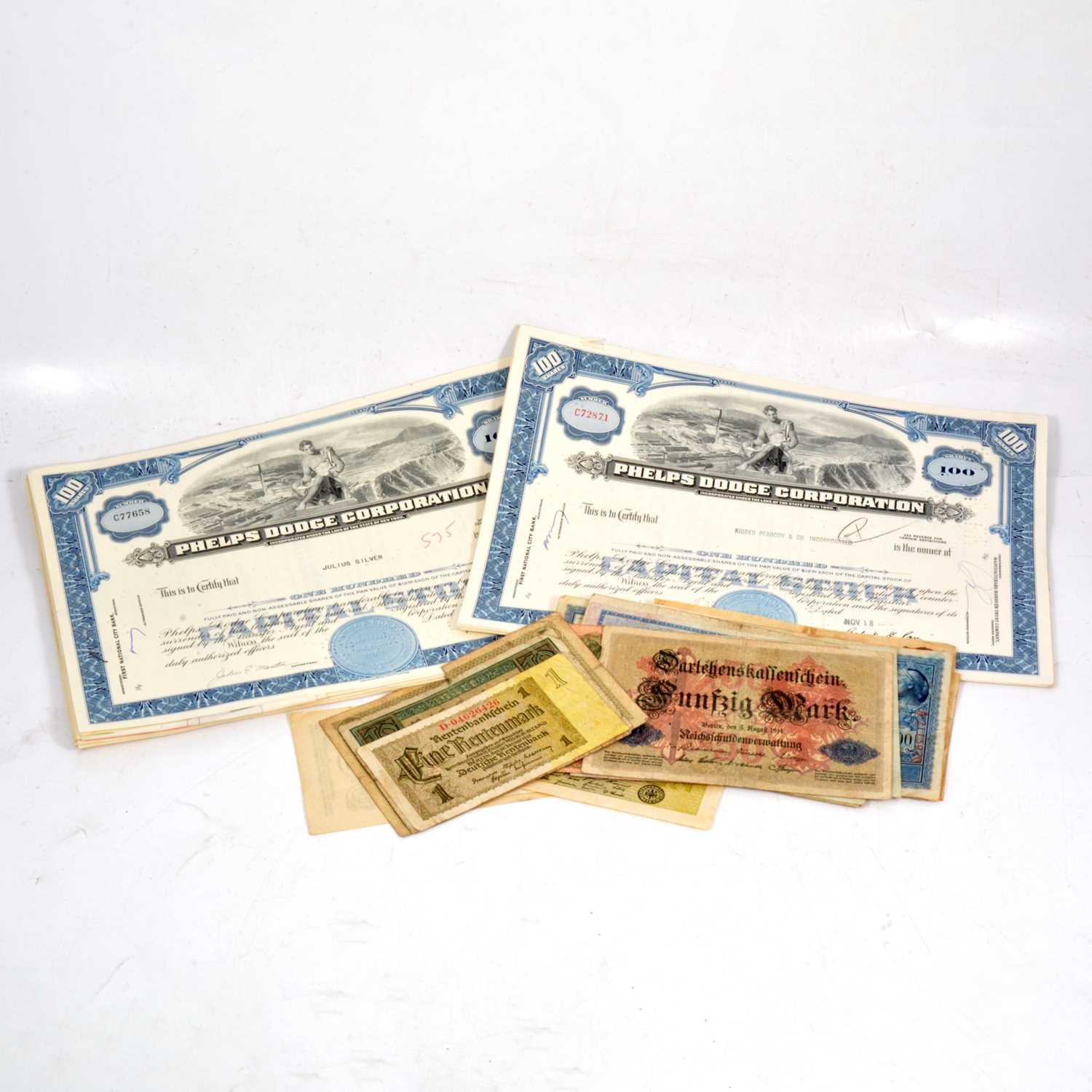 Lot 144 - Collection of 1960s USA share certificates,
