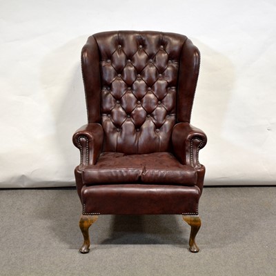 Lot 463 - Wing back easy chair