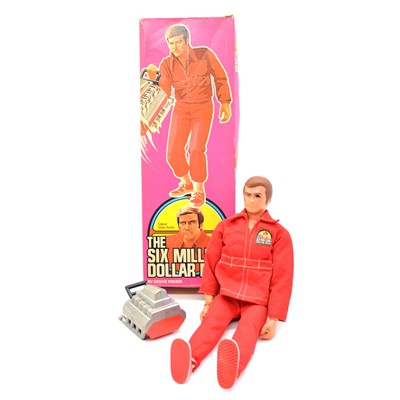 Lot 274 - Denys Fisher Six Million Dollar Man figure, with engine block, boxed.