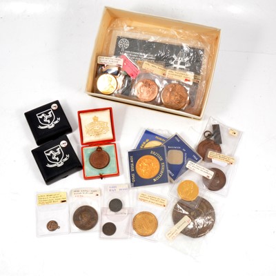 Lot 258 - Collection of commemorative medallions and medals.