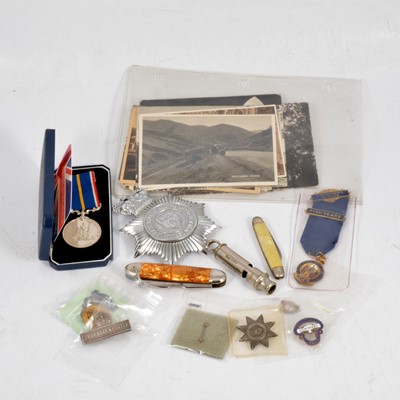 Lot 165 - Medals, ribbons, badges, awards and ephemera