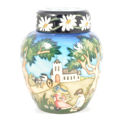 Lot 33 - Nicola Slaney for Moorcroft Pottery, a Daisy Daisy pattern ginger jar and cover