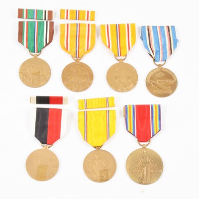 Lot 176 - Medals - Seven WW2 United States of America medals.