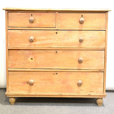 Lot 684 - Victorian pine chest of drawers